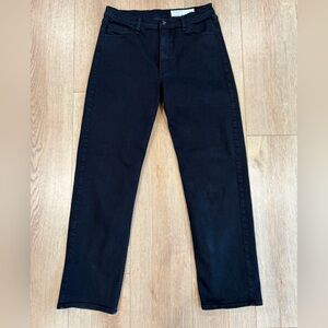 rag & bone Black Straight Leg Jeans Size 27 Mid Rise 27x29